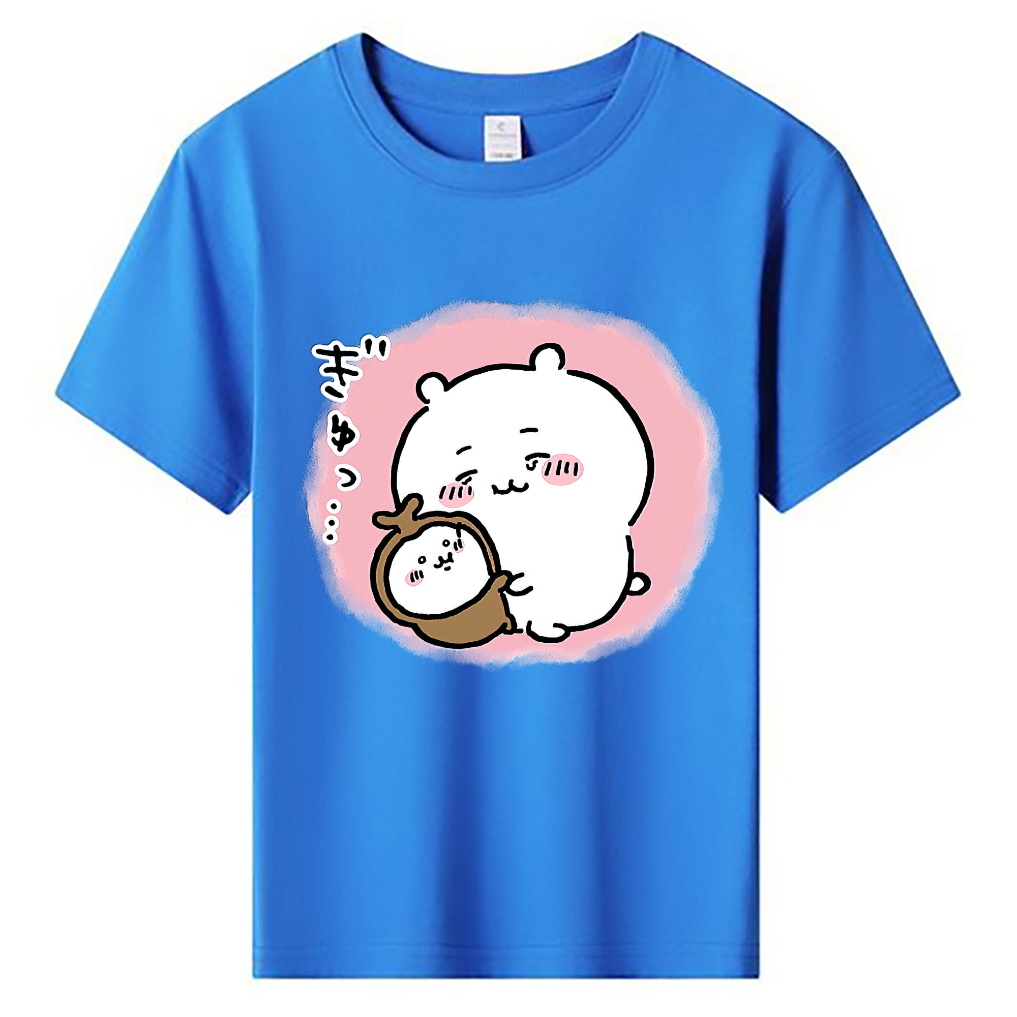 （画像用） ちいかわ ちいかわ Chii-kawa chiikawa 綿100％キッズTシャツ（フロントプリント）